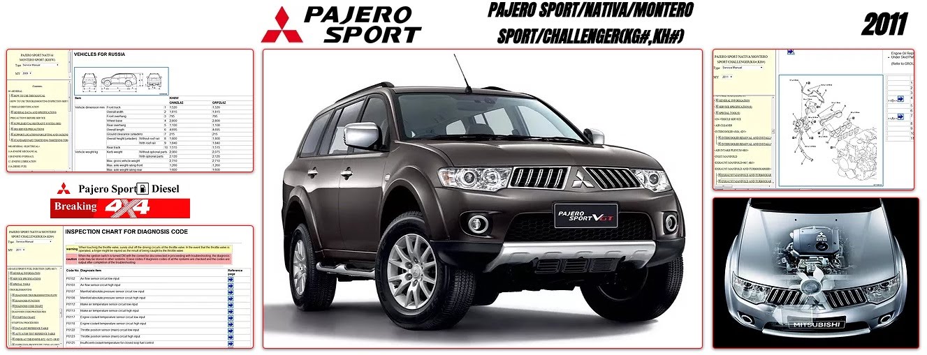 download Mitsubishi Pajero Sport workshop manual