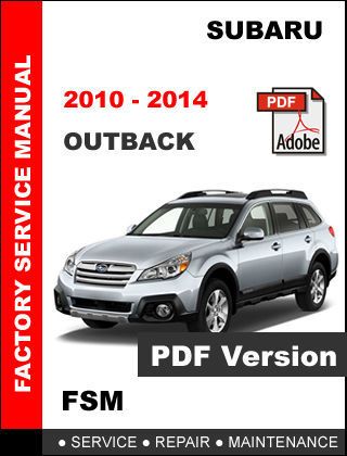 download SUBARU OUTBACK workshop manual