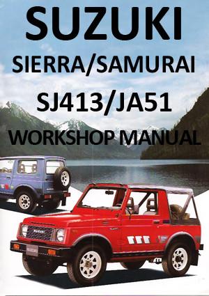 download SUZUKI SJ413 workshop manual