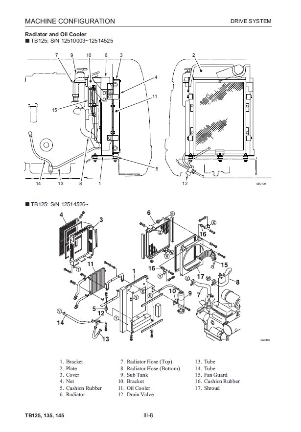 download Takeuchi TB125 TB135 TB145 Compact Excavator able workshop manual