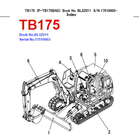 download Takeuchi TB175 Compact Excavator able workshop manual