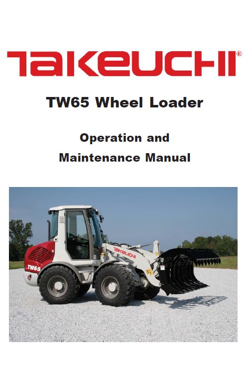 download Takeuchi TW50 Wheel Loader workshop manual