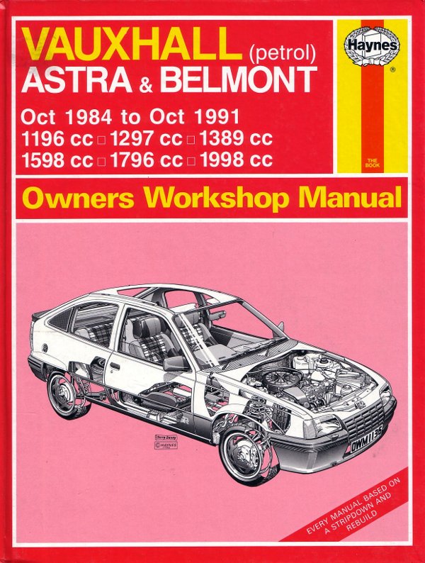 download VAUXHALL OPEL ASTRA BELMONT workshop manual