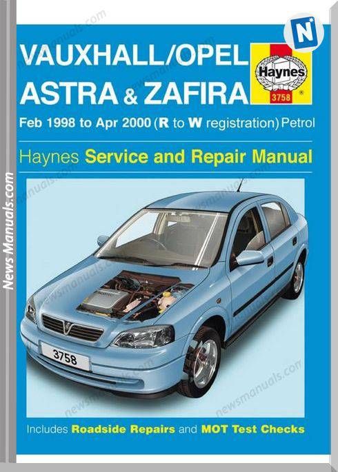 download VAUXHALL OPEL ASTRA G ZAFIRA ENG workshop manual