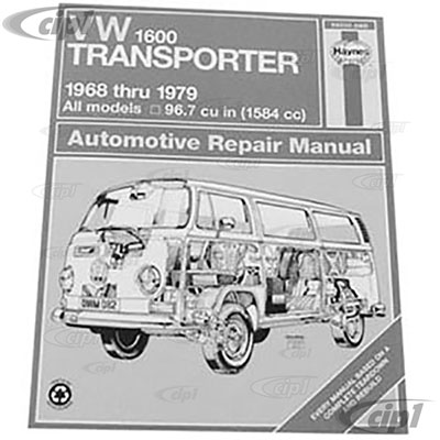 download VW Volkswagen Transporter type2 1600 workshop manual