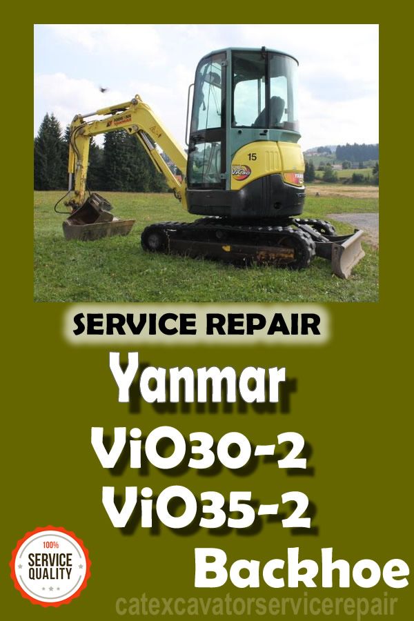 download Yanmar Vio30 2 Crawler Backhoe able workshop manual